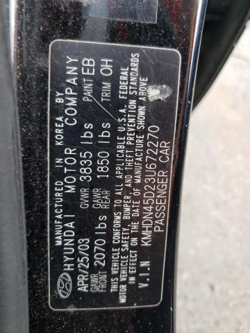 Photo 10 from auction – 2003 HYUNDAI ELANTRA with VIN KMHDN45D23U672270