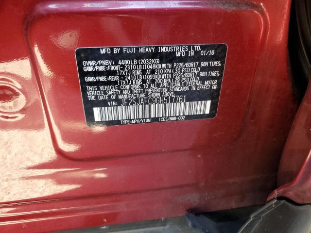 Photo 10 from auction – 2016 SUBARU FORESTER 2 with VIN JF2SJAFC9GH517761