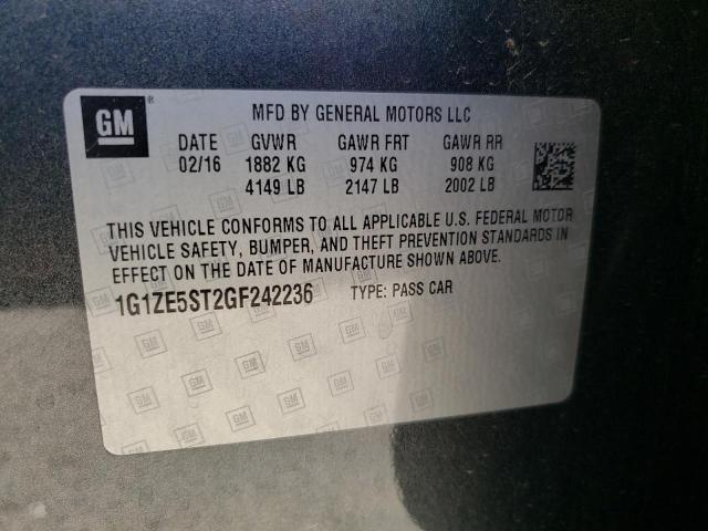 Photo 10 from auction – 2016 CHEVROLET MALIBU LT with VIN 1G1ZE5ST2GF242236