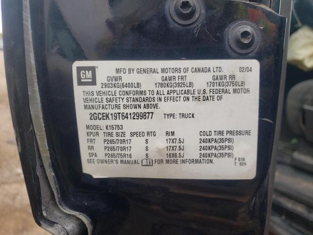 Photo 10 from auction – 2004 CHEVROLET SILVRK1500 with VIN 2GCEK19T641299877