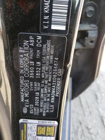 Photo 10 from auction – 2013 KIA RIO LX with VIN KNADM4A3XD6266874