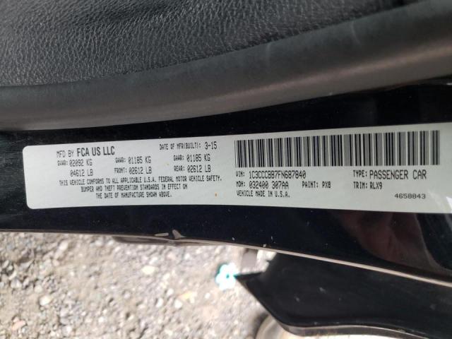 Photo 10 from auction – 2015 CHRYSLER 200 S with VIN 1C3CCCBB7FN687840