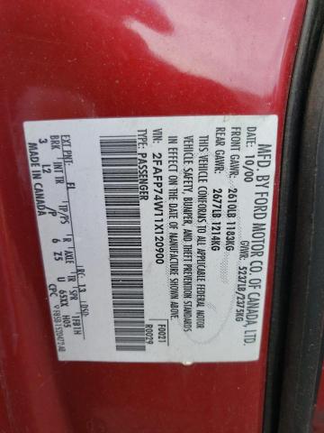 Photo 10 from auction – 2001 FORD CROWN VICT with VIN 2FAFP74W11X120900