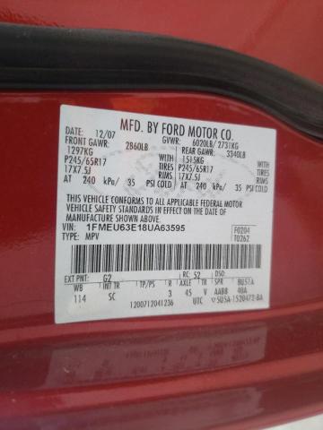 Foto 10 de la subasta – 2008 FORD EXPLORER X con VIN 1FMEU63E18UA63595