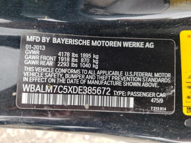 Photo 10 from auction – 2013 BMW Z4 SDRIVE3 with VIN WBALM7C5XDE385672