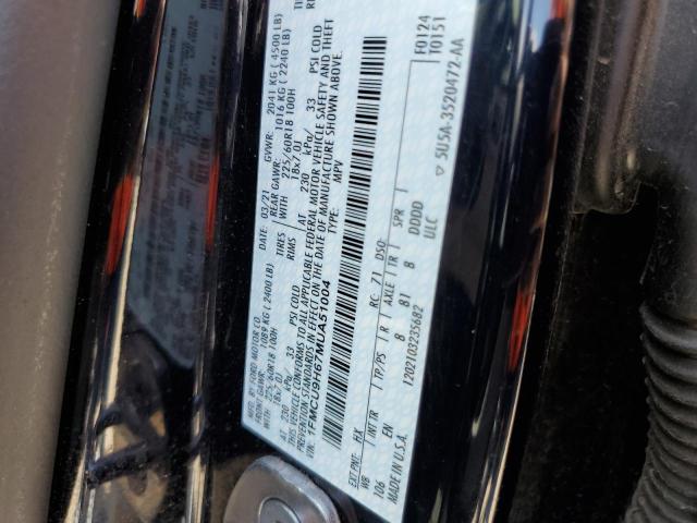 Photo 10 from auction – 2021 FORD ESCAPE SEL with VIN 1FMCU9H67MUA51004