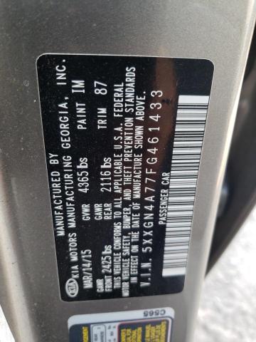 Photo 10 from auction – 2015 KIA OPTIMA EX with VIN 5XXGN4A77FG461433