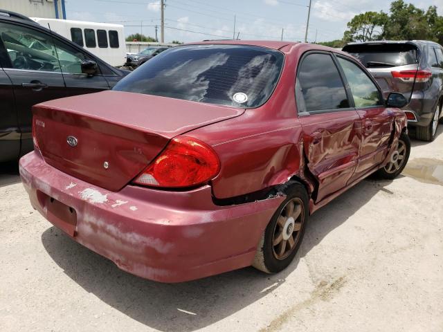 Photo 4 from auction – 2003 KIA SPECTRA BA with VIN KNAFB121235302216