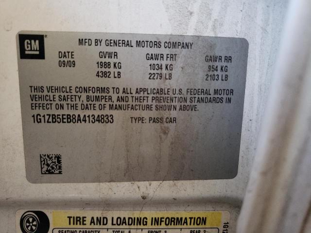 Zdjęcie 10 z aukcji – 2010 CHEVROLET MALIBU LS z VIN 1G1ZB5EB8A4134833