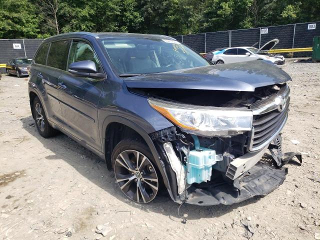 TOYOTA HIGHLANDER 2016 with VIN 5TDJKRFH3GS250646 - Photo from auction