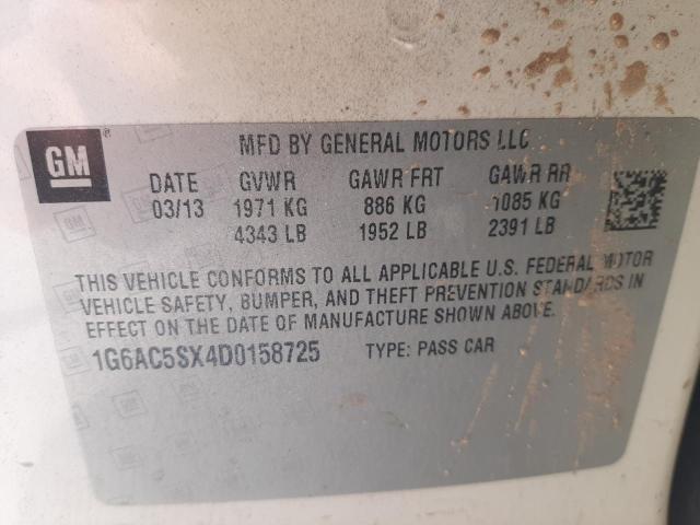 Photo 10 from auction – 2013 CADILLAC ATS PERFOR with VIN 1G6AC5SX4D0158725