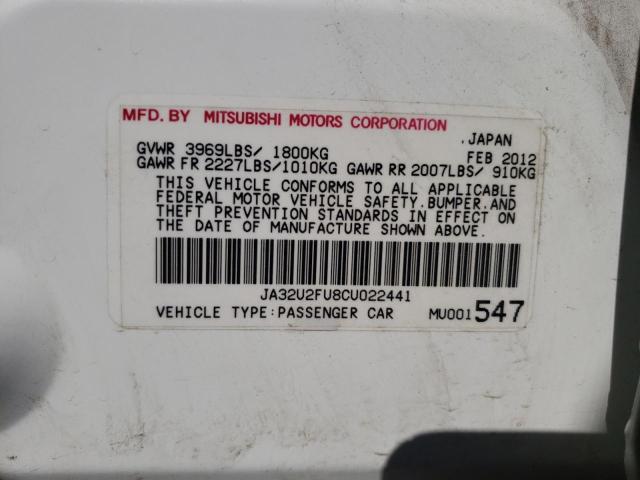 Photo 10 from auction – 2012 MITSUBISHI LANCER ES/ with VIN JA32U2FU8CU022441