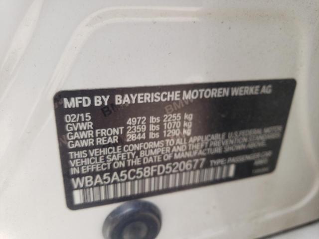Photo 10 from auction – 2015 BMW 528 I with VIN WBA5A5C58FD520677