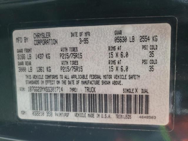 Photo 10 from auction – 1995 DODGE DAKOTA with VIN 1B7GG23YXSS301714