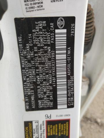 Photo 10 from auction – 2014 TOYOTA CAMRY L with VIN 4T4BF1FK6ER377892