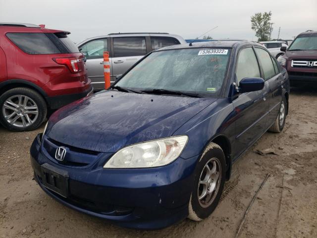 Photo 2 from auction – 2005 HONDA CIVIC HYBR with VIN JHMES96665S009313