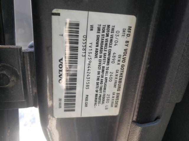 Photo 10 from auction – 2004 VOLVO V70 with VIN YV1SJ59H442431585