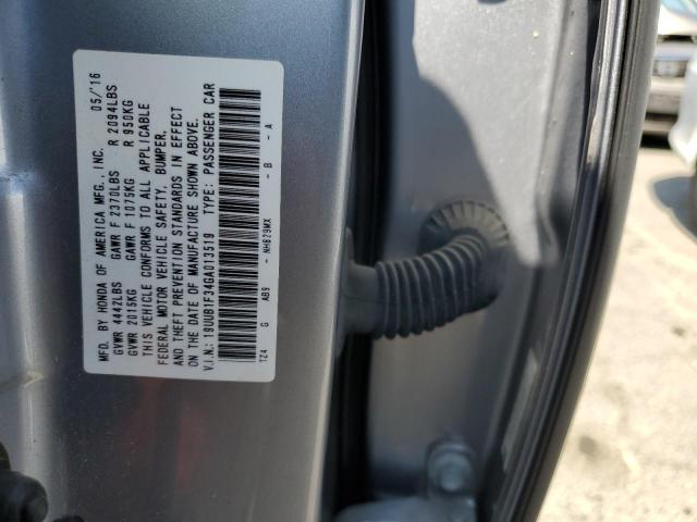 Photo 10 from auction – 2016 ACURA TLX with VIN 19UUB1F34GA013519