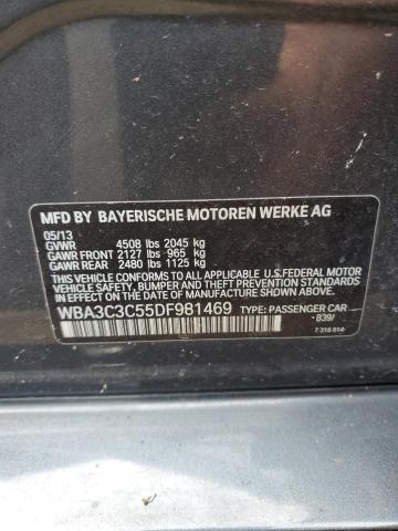Photo 10 from auction – 2013 BMW 320 I XDRI with VIN WBA3C3C55DF981469