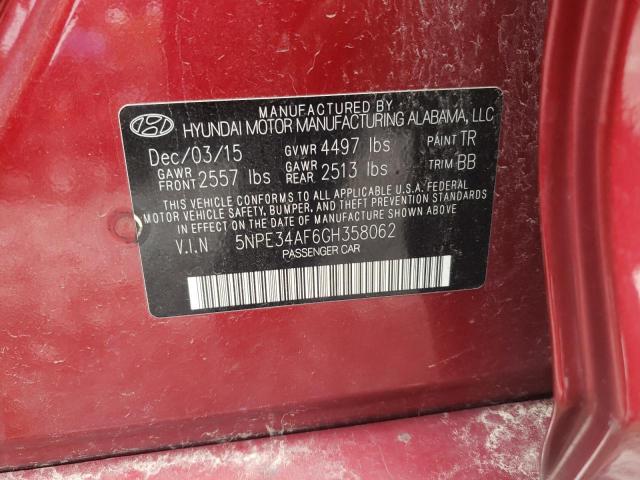 Photo 10 from auction – 2016 HYUNDAI SONATA SPO with VIN 5NPE34AF6GH358062