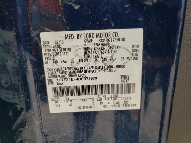 Photo 10 from auction – 2013 FORD F150 SUPER with VIN 1FTFX1EF4DFB73970