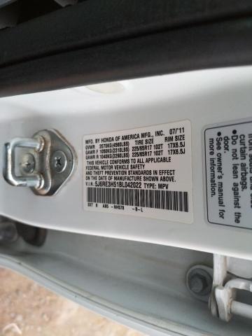 Photo 10 from auction – 2011 HONDA CR-V EX with VIN 5J6RE3H51BL042022