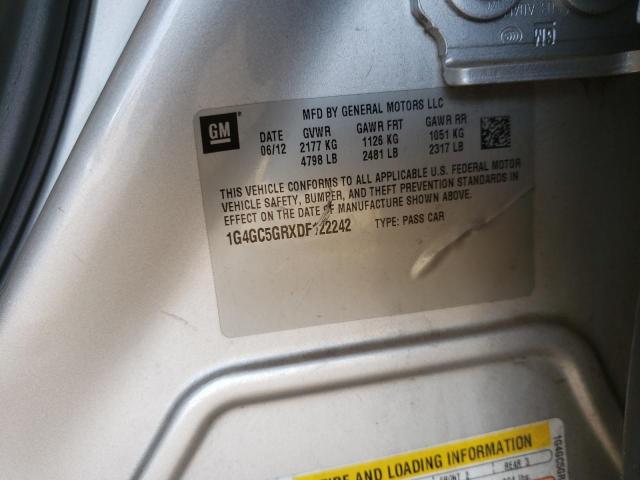 Photo 10 from auction – 2013 BUICK LACROSSE with VIN 1G4GC5GRXDF122242