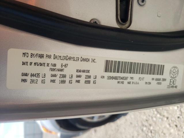 Photo 10 from auction – 2007 DODGE CALIBER SX with VIN 1B3HB48B27D405307
