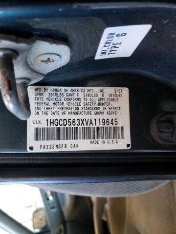 Photo 10 from auction – 1998 HONDA ACCORD with VIN 1HGCD563XVA119645