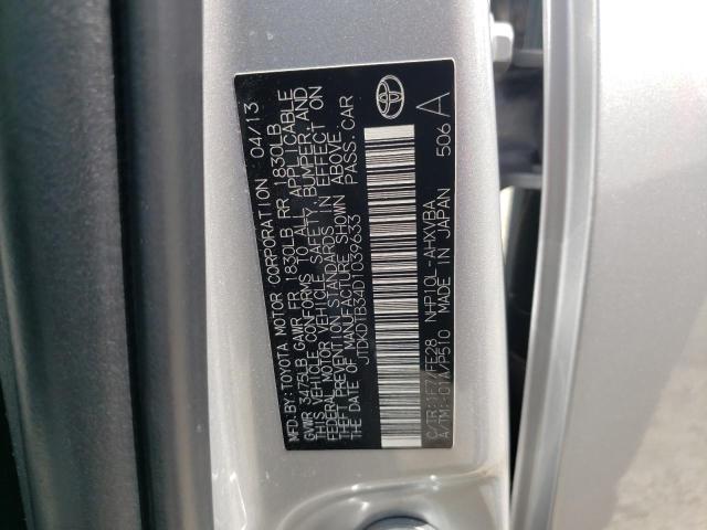 Photo 10 from auction – 2013 TOYOTA PRIUS C with VIN JTDKDTB34D1039633