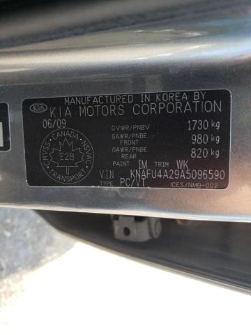 Photo 10 from auction – 2010 KIA FORTE EX with VIN KNAFU4A29A5096590
