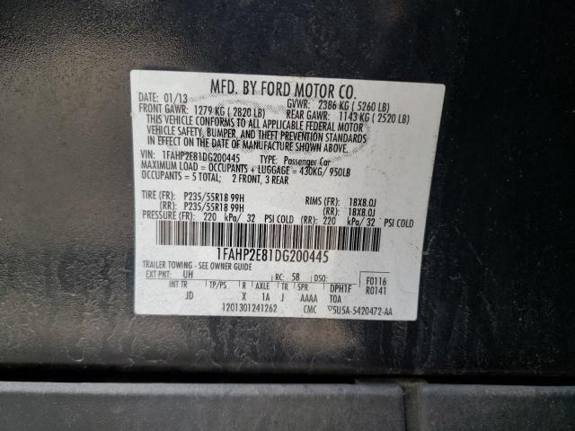 Photo 10 from auction – 2013 FORD TAURUS SEL with VIN 1FAHP2E81DG200445