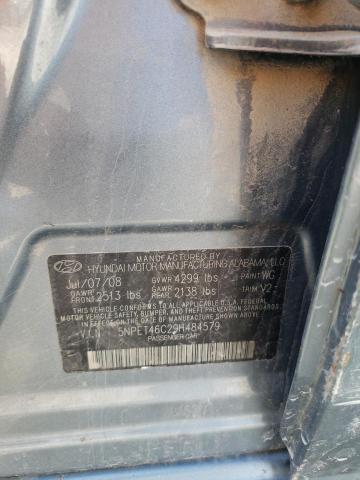 Photo 10 from auction – 2009 HYUNDAI SONATA GLS with VIN 5NPET46C29H484579