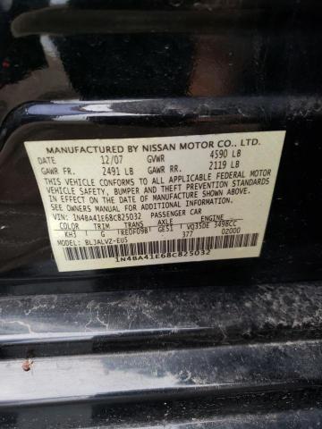 Photo 10 from auction – 2008 NISSAN MAXIMA SE with VIN 1N4BA41E68C825032