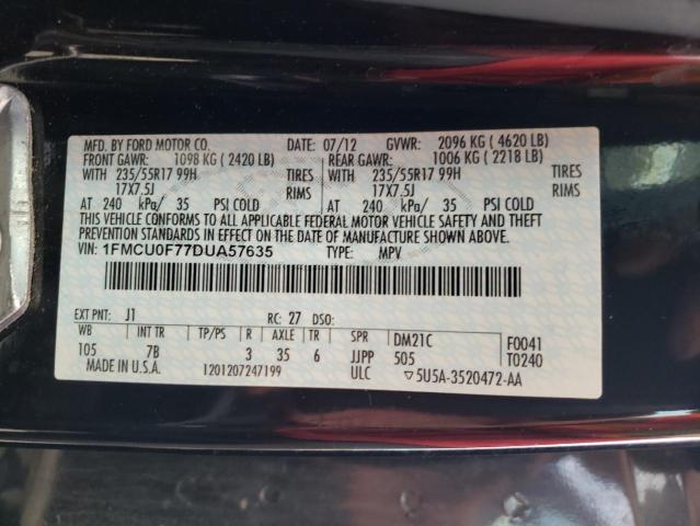 Photo 10 from auction – 2013 FORD ESCAPE S with VIN 1FMCU0F77DUA57635