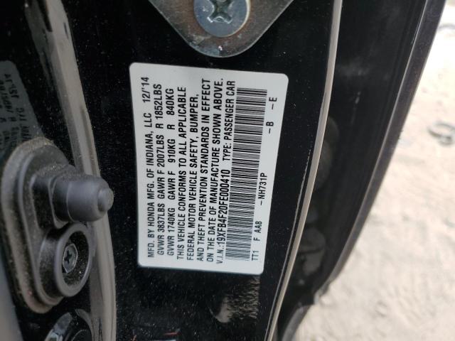 Photo 10 from auction – 2015 HONDA CIVIC HYBR with VIN 19XFB4F20FE000410