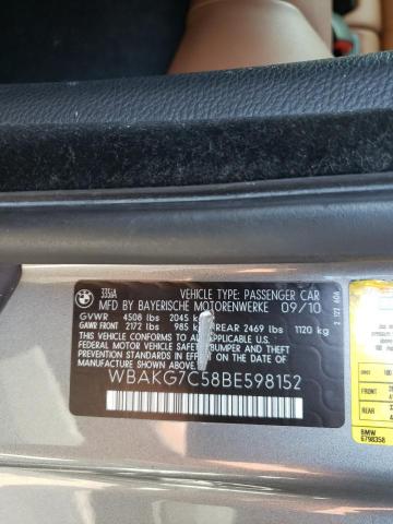 Photo 10 from auction – 2011 BMW 335 I with VIN WBAKG7C58BE598152