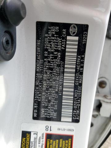 Photo 10 from auction – 2016 TOYOTA AVALON XLE with VIN 4T1BK1EB2GU199117