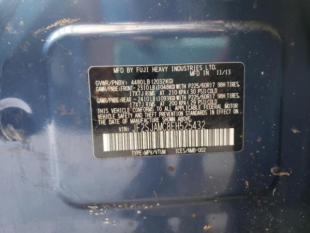 Photo 10 from auction – 2014 SUBARU FORESTER 2 with VIN JF2SJAMC8EH525432