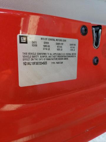 Photo 10 from auction – 2008 CHEVROLET COBALT LT with VIN 1G1AL18F387254923
