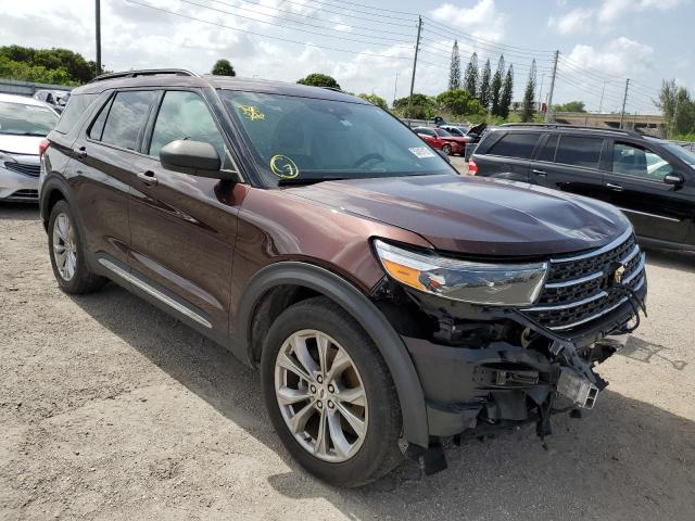 FORD EXPLORER X 2020 with VIN 1FMSK7DH1LGB01700 - Photo from auction