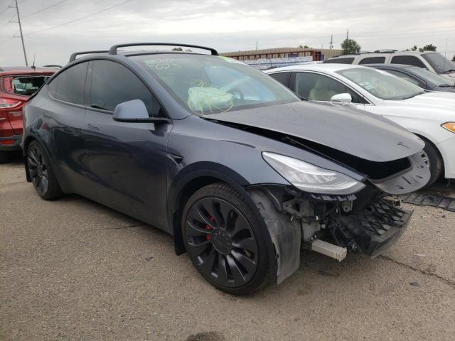 TESLA MODEL Y 2020 with VIN 5YJYGDEF3LF016394 - Photo from auction