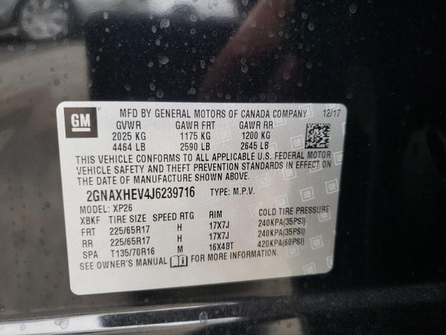 Photo 10 from auction – 2018 CHEVROLET EQUINOX LS with VIN 2GNAXHEV4J6239716