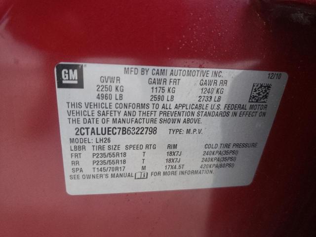 Photo 10 from auction – 2011 GMC TERRAIN SL with VIN 2CTALUEC7B6322798