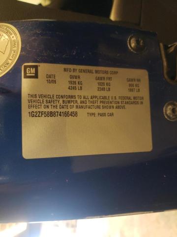 Photo 10 from auction – 2007 PONTIAC G6 with VIN 1G2ZF58B874166458