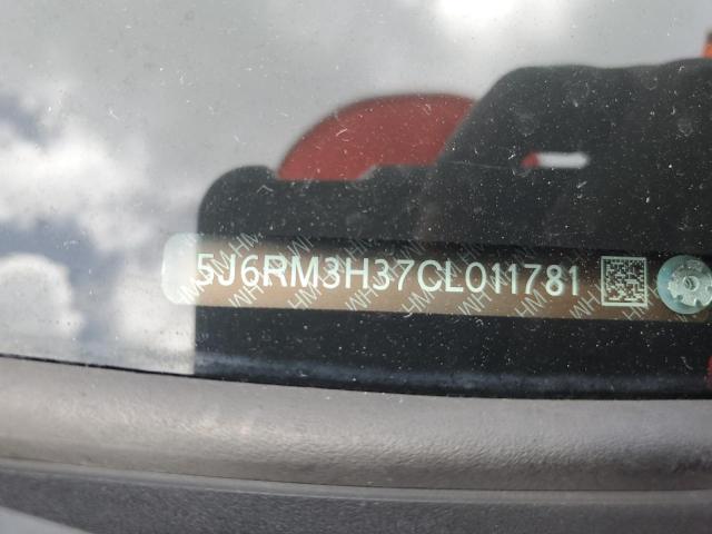Photo 10 from auction – 2012 HONDA CR-V LX with VIN 5J6RM3H37CL011781