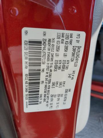 Photo 10 from auction – 2007 DODGE GRAND CARA with VIN 2D4GP44L07R271150