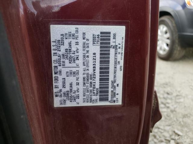 Photo 10 from auction – 1997 FORD F150 with VIN 1FTDX1723VKB31218