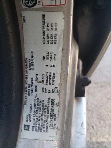 Photo 10 from auction – 2004 GMC CANYON with VIN 1GTCS136348184595