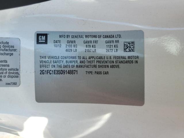 Photo 10 from auction – 2013 CHEVROLET CAMARO LT with VIN 2G1FC1E35D9148871